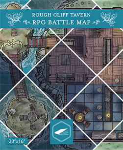 Rough Cliff Tavern - RPG Battle Map